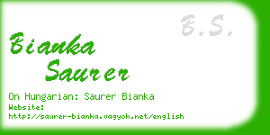 bianka saurer business card